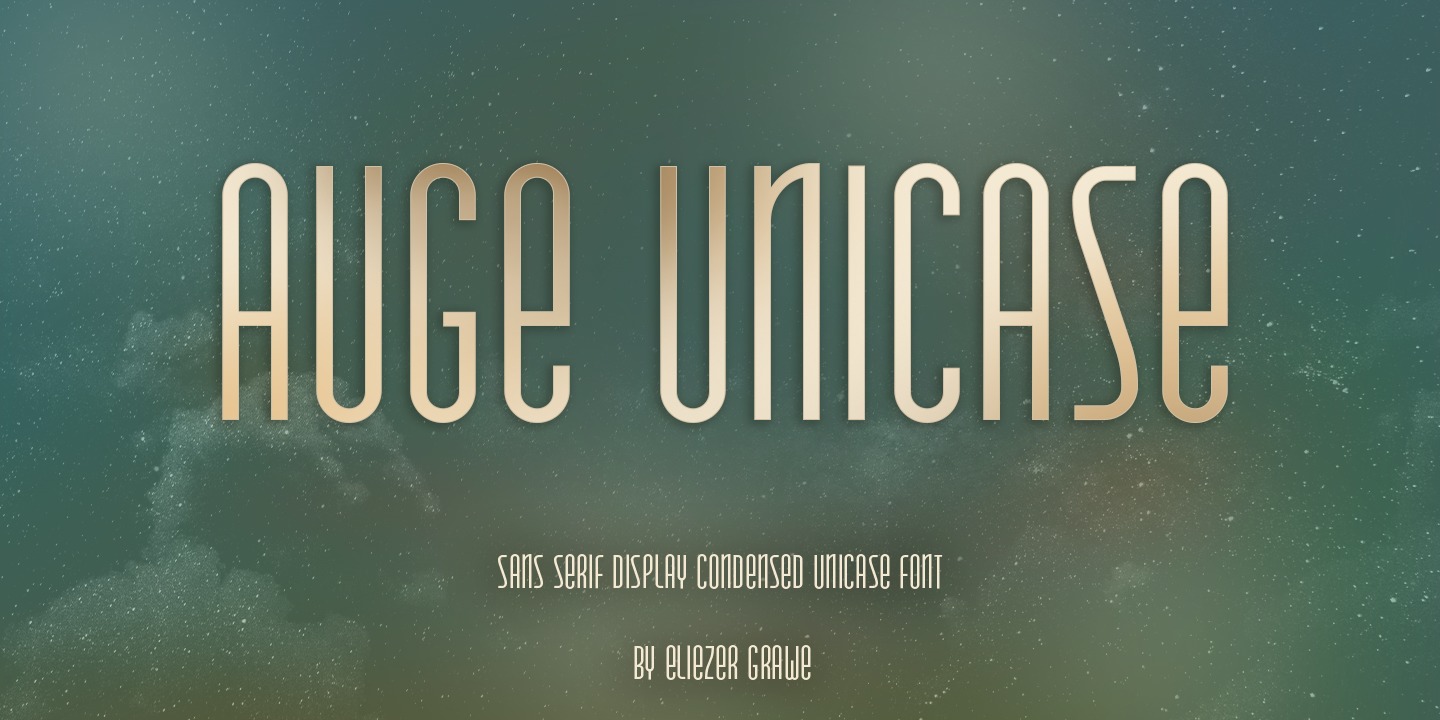 Auge Unicase Font preview